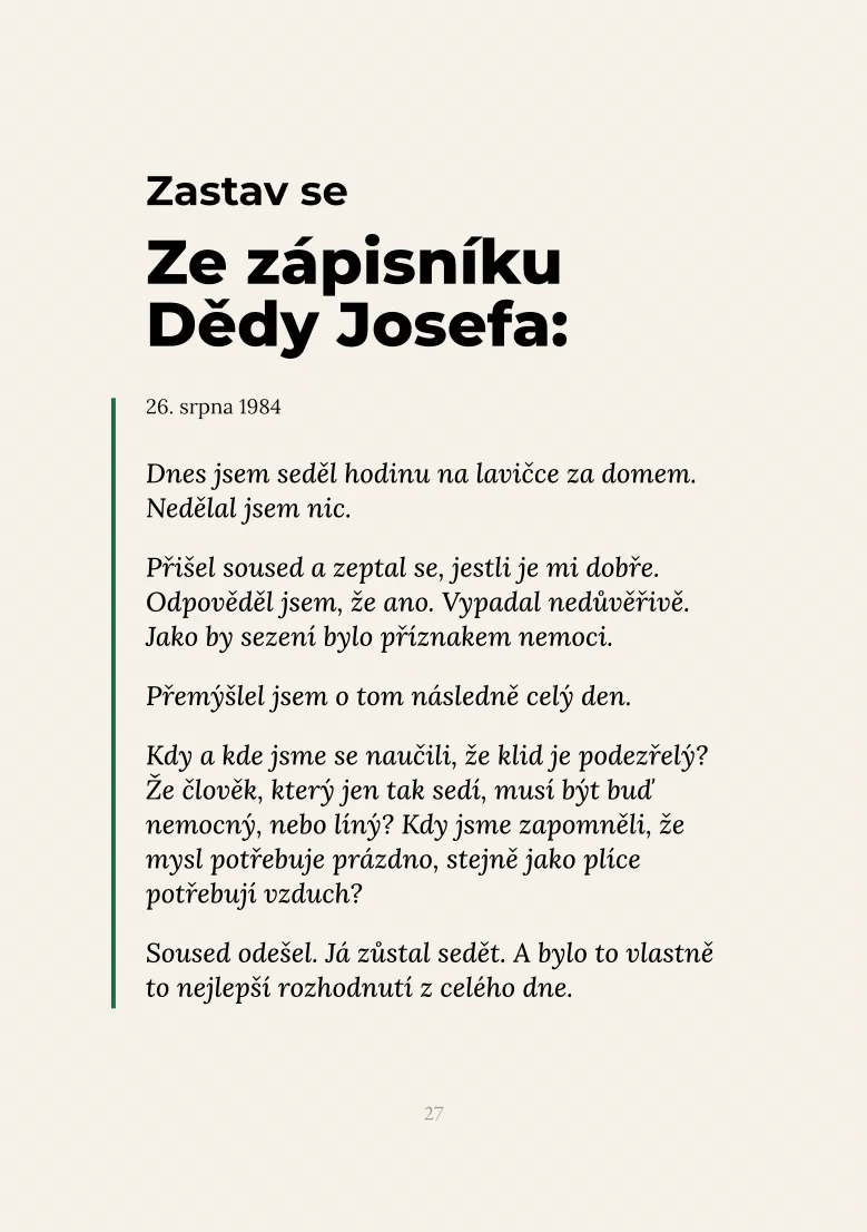 Ze zápisníku